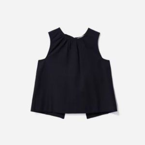 Everlane The Tie-Back Top XXS in Black